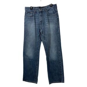 Calvin Klein Jeans Mens 34‎ Relaxed Straight Blue Denim Cotton Pants